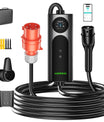 NOEIFEVO Q21W Wlan elbiloplader mobil Wallbox 11kW med APP-fjernbetjening, 5m/10m Type2 CEE16A 3-faset ladekabel 