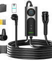 NOEIFEVO CY01 Type 2 laadkabel Schuko 220V, 3,7kW mobiele Wallbox met APP, 6-16A 1-fasige laadkabel e-auto voor alle EVs (IEC 62196-2) & PHEVS