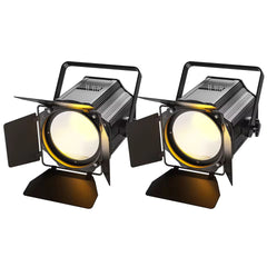 200W LED COB PAR Scheinwerfer mit Abschirmklappen, warm- und kaltweiße lineare Strahler, DMX-Bühnenbeleuchtung für Bühne, Party und Konzert