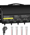NOEIFEVO Universell batteriladdare 12V 40A 4-bankar (10A/bank), vattentät 12V LiFePO4 litium-blybatteriladdare för husbil, båt, motorcykel, gräsklippare, trollingmotor och blybatteri