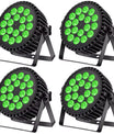 4 Stück LED-Partylicht, 200W 4-in-1 RGBW DMX-Bühnen-Flachstrahler, Effektlicht für DJ, Disco, Party, Urlaub, Bar, Hochzeit und Shows