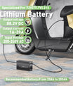 Caricabatterie al litio NOEIFEVO 88.2V 20A per batteria al litio Li-Ion Lipo 77.7V 21S, display LCD, corrente regolabile, caricabatterie per bici elettrica, scooter, moto elettrica.