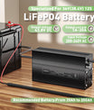 NOEIFEVO 43,8 V 20 A Lithium-LiFePO4-batterioplader til 38,4 V 12S LiFePO4-batteri, LCD-skærm, justerbar strøm, oplader til golfvogn, trollingmotor, båd og autocamper.