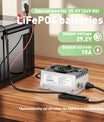 NOEIFEVO 29.2V 10A Cargador de batería LiFePO4 impermeable para batería 25.6V(24V) 8S LiFePO4