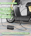 NOEIFEVO 67,2V 20A Lithium-Batterieladegerät für 59.2V 60V 16S Lithium-Li-Ionen-Lipo-Batterie, LCD-Anzeige, Strom einstellbar, Ladegerät für E-Bike, Roller, Elektromotorrad