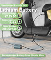 NOEIFEVO 67.2V 8A 16S  Lithium-Batterieladegerät für 16S  60V Li-Ionen-Batterien, Strom Einstellung 1-8A, langsames Laden und schnelles Laden (MLC1300)