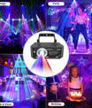 DJ Discolight-partylys, 3D RGB animations-diskolys med fjernbetjening, partylys med DMX, musikstyret beam-effekt scenelys til fest, festival, klub, scene, belysning, show