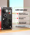 NOEIFEVO 46.2V 2A 3A 3.5A 4A Lithium-Ladegerät für 11S 40.7V Li-Ion Lipo-Batterien, Kühlventilator, automatischer Abschaltung(RED)