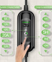 NOEIFEVO 7.2KW EV-laadkabel, Type 2 32A 1 fase EV-lader, Mobiel EVSE-laadstation met CEE Blauwe Stekker