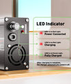 NOEIFEVO 46,2V 10A lithium-batterilader til 11S 40,7V batteri, LED-display, aluminiumhus, ventilator