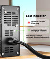 NOEIFEVO 16.8V 20A Lithium-batterilader til 4S 14.8V 15V lithiumbatteri, med køleventilator, automatisk slukning.