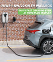 Noeifevo Q5 7KW 11KW 22KW EV Wallbox nabíjecí stanice typ 2 5M DC6mA RCD ochrana