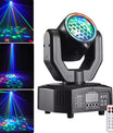 36W feestlicht, verstelbare spot met lichtstraalpatronen, RGB-fullcolor, DMX-besturing, spraakgestuurde modus, stroboscoopeffect, geschikt voor dj's, discotheken, familiefeesten en kerst