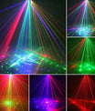 Discolys Partylys, LED RGB-lys DJ-projektor musikkstyrt DJ-discolys, DMX-effektspot for KTV, familietreff, bryllup, bursdag, Halloween