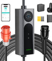 NOEIFEVO Q21W Wlan Mobilní Wallbox 11kW s dálkovým ovládáním APP , 5m/10m Type2 CEE16A 3fázový nabíjecí kabel pro elektromobily
