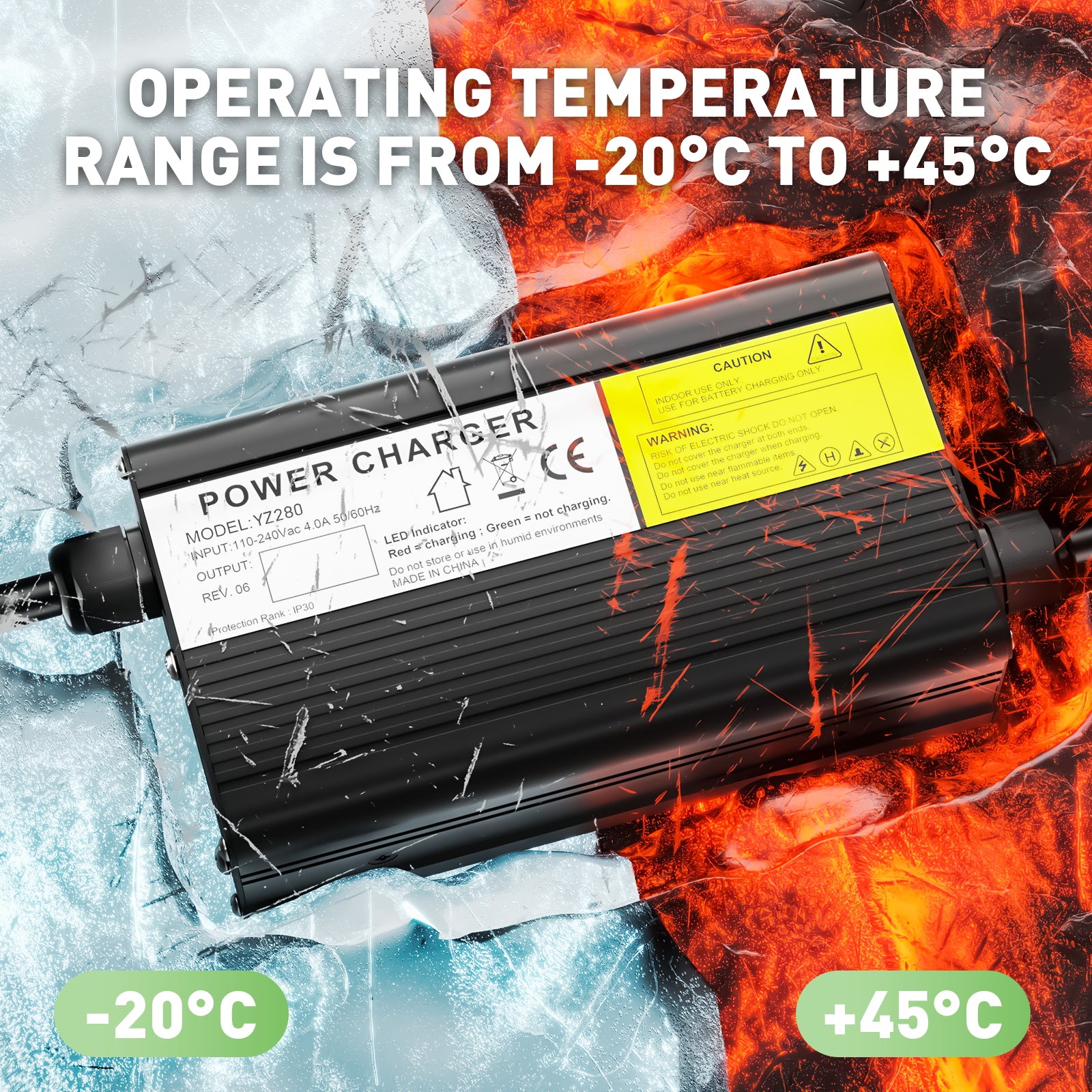 NOEIFEVO 27,6V-29,4V 7A loodzuuracculader voor 24V loodzuuraccu, e-bike scooter elektrisch apparaat motorfietslader.