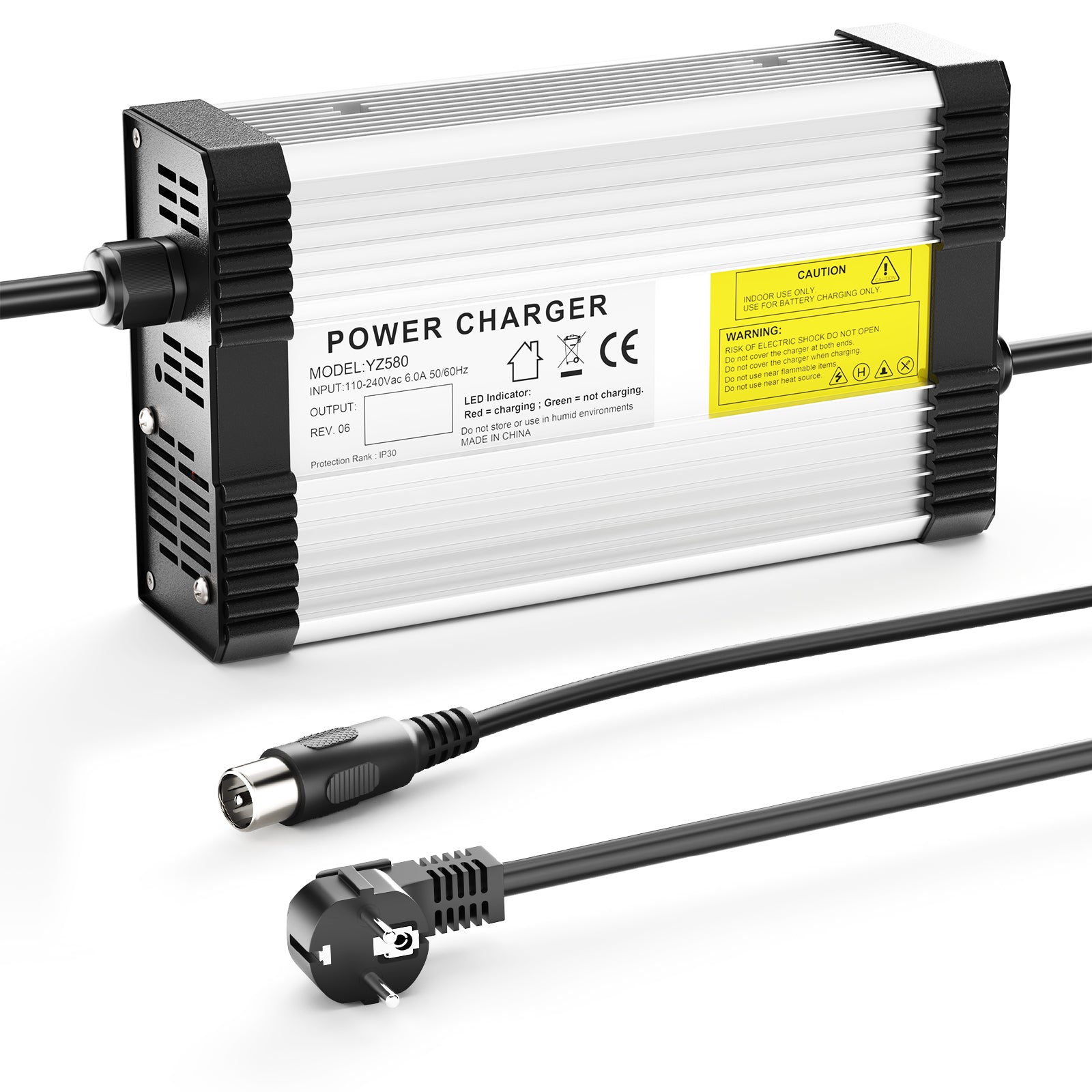 NOEIFEVO 88.2V 4.5A lithium batterioplader til 21S 77.7V lithium batteri, med køleventilator, automatisk nedlukning.