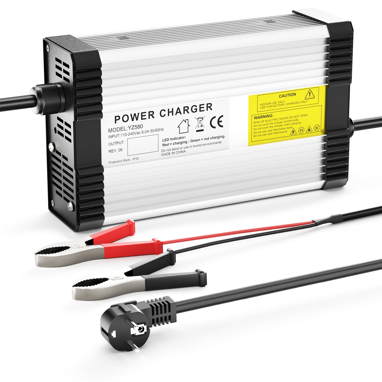 NOEIFEVO 33.6V 12A Lithium-Batterieladegerät für 8S  29.6V  30V  Lithium  Batterie,mit Kühlventilator, automatische Abschaltung.