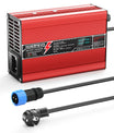 NOEIFEVO 21V 2A 3A 4A 5A Lithium-Ladegerät für 5S 18.5V Li-Ion Lipo-Batterien, mit LCD-Anzeige, Kühlventilator, automatischer Abschaltung（RED）