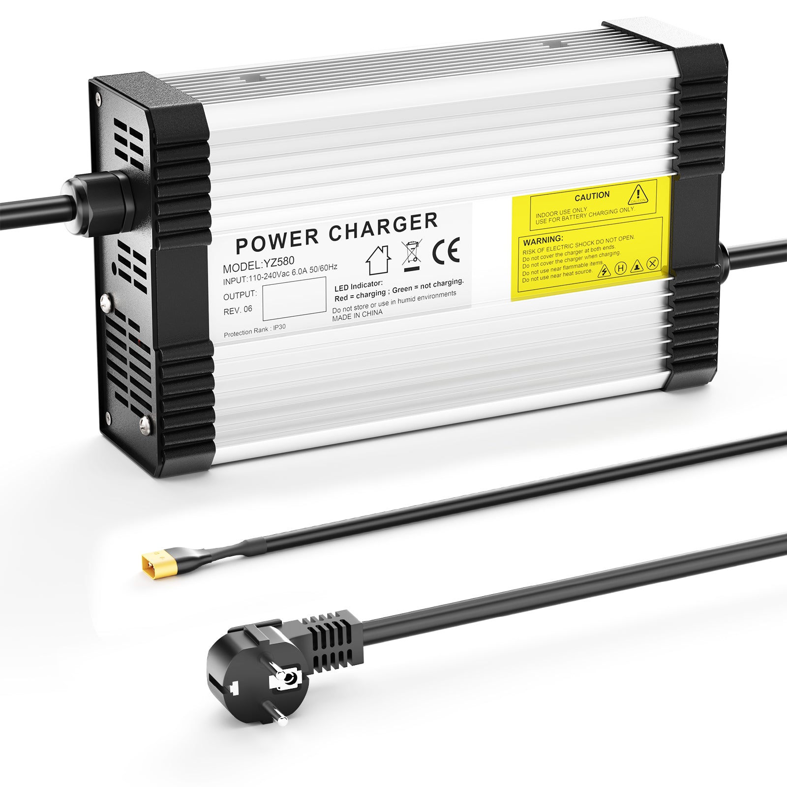 NOEIFEVO Cargador de Batería de Plomo-Ácido 82.8V-88.2V 4.5A para Batería de Plomo-Ácido de 72V, con Ventilador de Enfriamiento, Apagado Automático