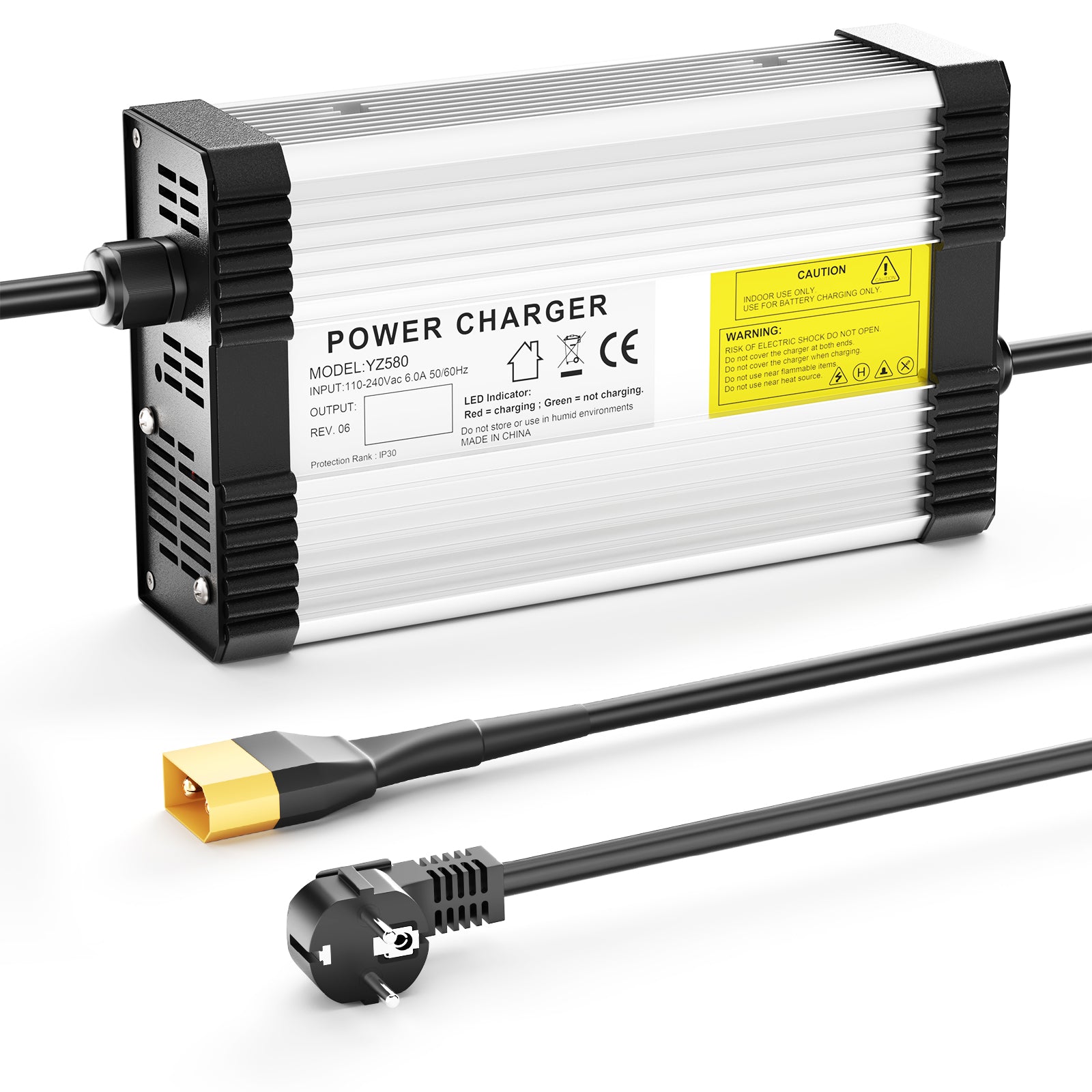 NOEIFEVO 41.1V-44.1V 9A loodzuur batterij oplader voor 36V loodzuur batterij, met koelventilator, automatische uitschakeling.