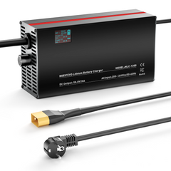 NOEIFEVO 58,8V 2-20A litiumbatterilader for 51,8V 52V 14S litium-lion-lipo-batteri, LCD-skjerm, justerbar strøm, lader for elsykkel, scooter, elektrisk motorsykkel