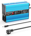 NOEIFEVO 37.8V 2A 3A 3.5A 4A Lithium-Ladegerät für 9S 33.3V Li-Ion Lipo-Batterien,Kühlventilator, automatischer Abschaltung（BLUE）