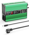 NOEIFEVO 29.4V 2A 3A 4A 5A Lithium-Lader voor 7S 25.9V Li-Ion Lipo-batterijen, Koelventilator, Automatische uitschakeling (GROEN)