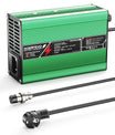 NOEIFEVO 29.4V 2A 3A 4A 5A Lithium-Lader voor 7S 25.9V Li-Ion Lipo-batterijen, Koelventilator, Automatische uitschakeling (GROEN)