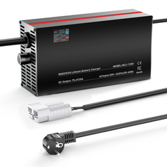 NOEIFEVO 84V 2-20A Lithium-batterilader til 74V 20S Lithium-Li-Ion-Lipo-batteri, LCD-skærm, justerbar strøm, lader til E-bike, scooter, elektrisk motorcykel