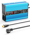 NOEIFEVO 16.8V 10A lithiumová nabíječka pro 4S 14.8V Li-Ion Lipo baterie, chladicí ventilátor, automatické vypnutí（BLUE）