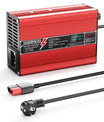 NOEIFEVO 54.6V 2A 2.5A 3A Lithium-Lader voor 13S 48.1V Li-Ion Lipo-batterijen, Koelventilator, automatische uitschakeling (ROOD)