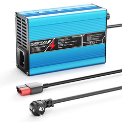 NOEIFEVO 21V 10A Lithium-Batterijlader voor 13,5V 5S batterij, automatische uitschakeling, aluminium behuizing, met ventilator.