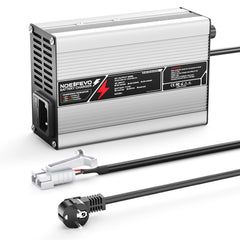 Caricabatterie NOEIFEVO 37.8V 4A per batterie Li-Ion Lipo 9S 33.3V, con ventola di raffreddamento e spegnimento automatico