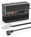 Carregador de Lítio NOEIFEVO 54.6V 3A para baterias 13S 48.1V Li-Ion Lipo, com display LCD, ventilador de resfriamento e desligamento automático