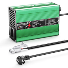 NOEIFEVO 46.2V 2A 3A 3.5A 4A  Lithium-Nabíjačka pre 11S 40.7V Li-Ion Lipo Batérie, Chladiaci Ventilátor, Automatické Vypnutie (ZELENÁ)