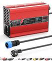 NOEIFEVO 41.4V-44.1V 4A  Blei-Säure-Batterieladegerät für 36V Blei-Säure Batterie, Mit LCD-Anzeige, Kühlventilator, automatischer Abschaltung(RED)