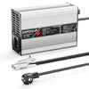 NOEIFEVO מטען סוללה LiFePO4 43.8V  2A 3A 3.5A 4A עבור סוללת LiFePO4 12S 36V 38.4V, מאוורר קירור, כיבוי אוטומטי