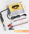 NOEIFEVO 51,2V 48V 16S Lithium LiFePO4 acculader, 58,4V 35A lader voor zonne-energiebatterijen, golfwagenaccu's, bootaccu's, waterdicht, 0V BMS-geactiveerd