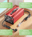 NOEIFEVO 42V 25A Lithium-batterijlader voor 37V (36V) 10S Lithium Li-ion Lipo-batterij, LCD-display, instelbare stroom, lader voor e-bike, scooter, elektrische motorfiets
