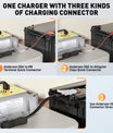 NOEIFEVO 51,2V 48V 16S Lithium LiFePO4 acculader, 58,4V 35A lader voor zonne-energiebatterijen, golfwagenaccu's, bootaccu's, waterdicht, 0V BMS-geactiveerd