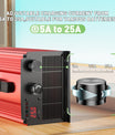 NOEIFEVO 67.2V 25A litiumbatteriladdare för 59.2V (60V) 16S litium-Li-jon-Lipo-batteri, LCD-display, justerbar ström, laddare för elcykel, scooter, elmotorcykel