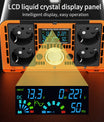 Inverter 5000W til 12000W ren sinus bølge spændingsomformer, 12V/24V/48V/60V/72V/96V til 230V, med LCD spændingsdisplay