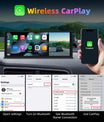 NOEIFEVO 11,3-calowy zaktualizowany ekran Wireless Carplay do samochodów z kamerą 4K i kamerą parkingową 1080p, obsługujący Apple Carplay i Android Auto, radio samochodowe, nawigacja GPS, Mirror Link, sterowanie głosowe, FM, Bluetooth.