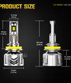 NOEIFEVO H11 LED-Scheinwerfer, 60.000 Lumen, 240W, 6500K Bílá, IP68 Vodotěsné, 100.000 hodin životnosti, Dálkové a potkávací světlo