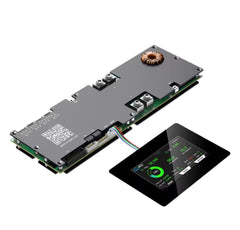 Akun BMS 4,3 tuuman näytöllä, älykäs aktiivinen BMS 8S–16S 200A 24V–48V Li-Ion/LiFePO4/LTO 2A akun energian tasapainottaja Bluetoothilla, CAN/RS485