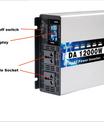 12V 24V 48V 60V 72V ren sinusvågseffektomriktare, 4000W 12000W solspänningsautoomvandlare med fjärrkontroll