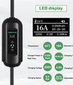 Noeifevo Type2 EV Oplaadstation Kit, 16A 3 Fase Elektrische Voertuig Lader, CEE 16A Mobiele EVSE Wallbox met 5Meters Kabel