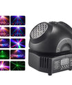 36W Mini-discolamp, RGBW LED-feestverlichting, dubbele moving-head-spot, DMX512 DJ-apparatuur, stroboscoop-podiumeffect voor nachtclub, bar en show