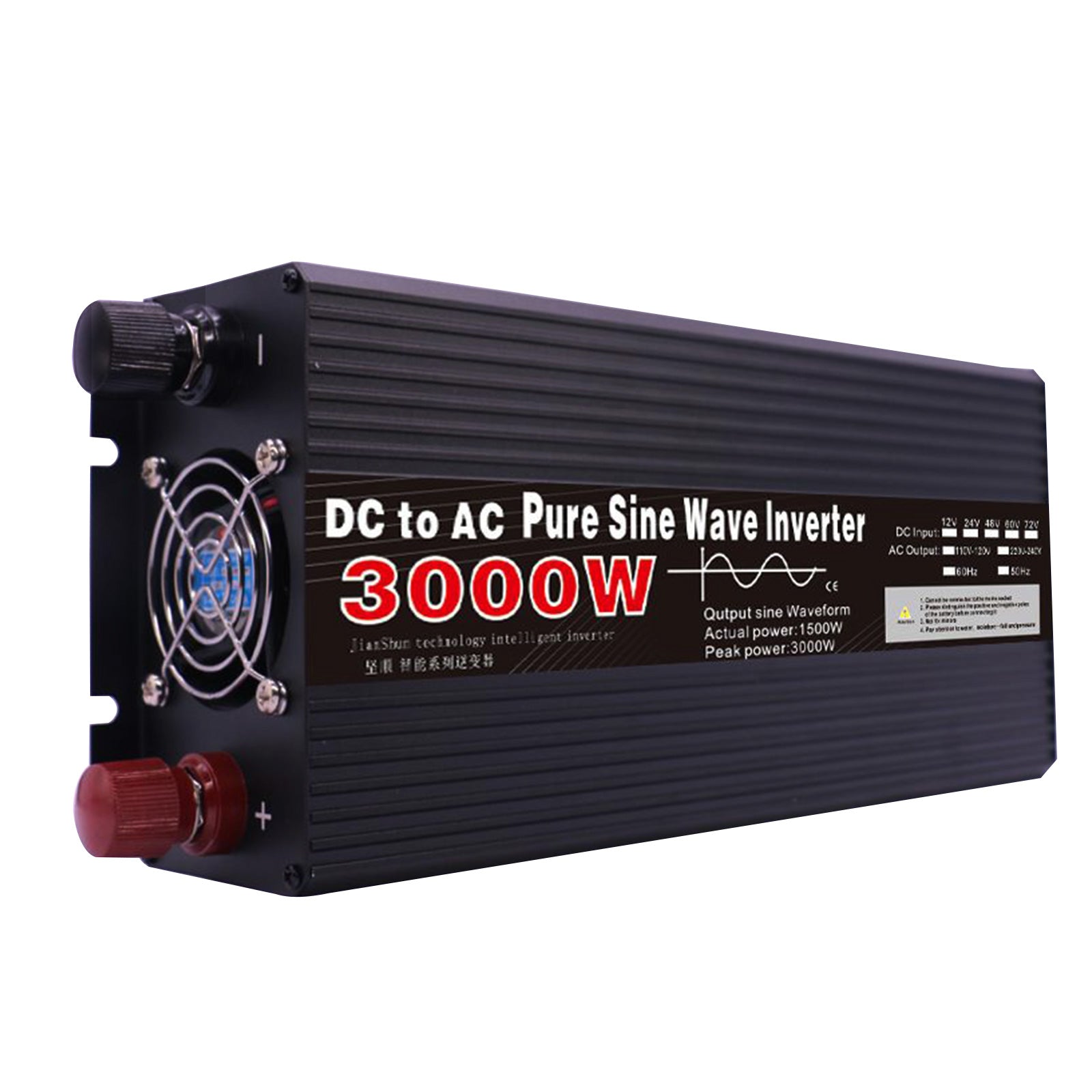 Inversor de onda sinusoidal pura DC 12V para AC110V 220V 3000W 4000W 5000W 6000W 8000W Conversor de tensão Conversor de energia Inversor solar